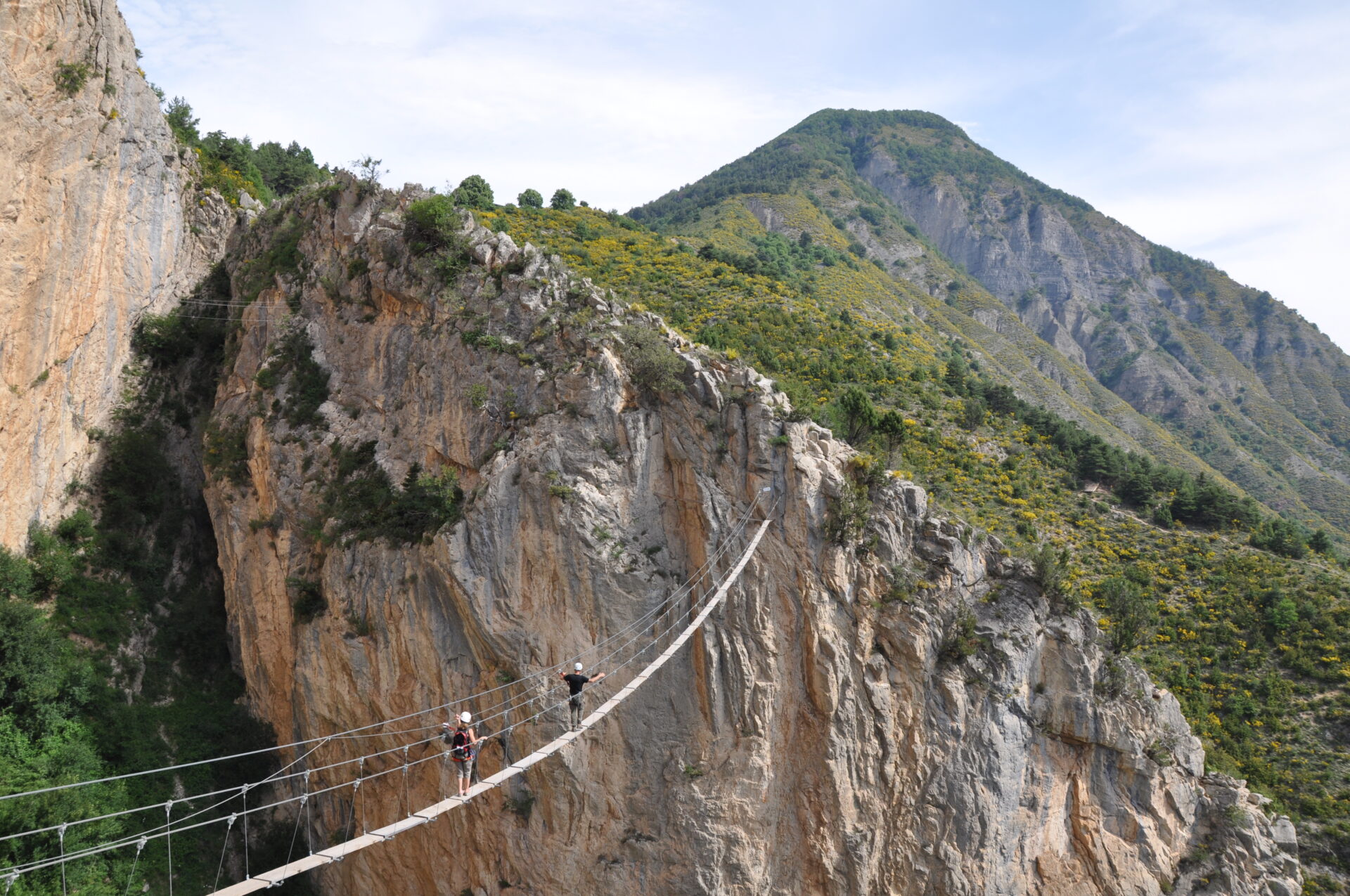 Via ferrata de la grande fistoire - Passerelle (© CCSB)