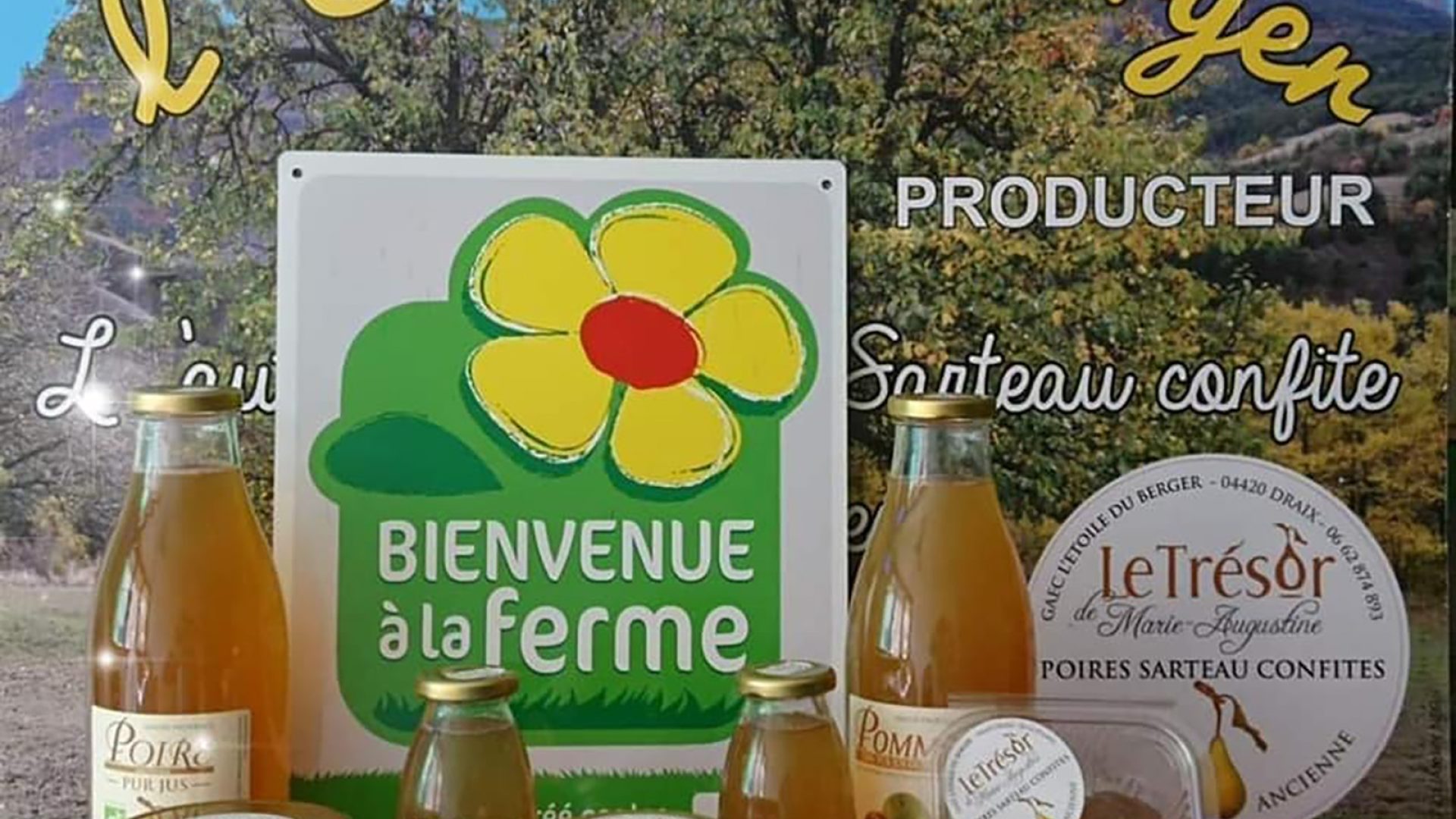 Les produits autour de la poire Sarteau - Les produits autour de la poire Sarteau (© GAEC l’Étoile du Berger)