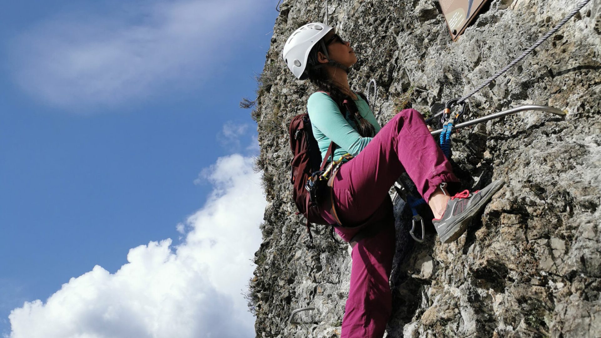 Via Ferrata du Rocher de Neuf heure (© Office de Tourisme Provence Alpes Digne-les-Bains)