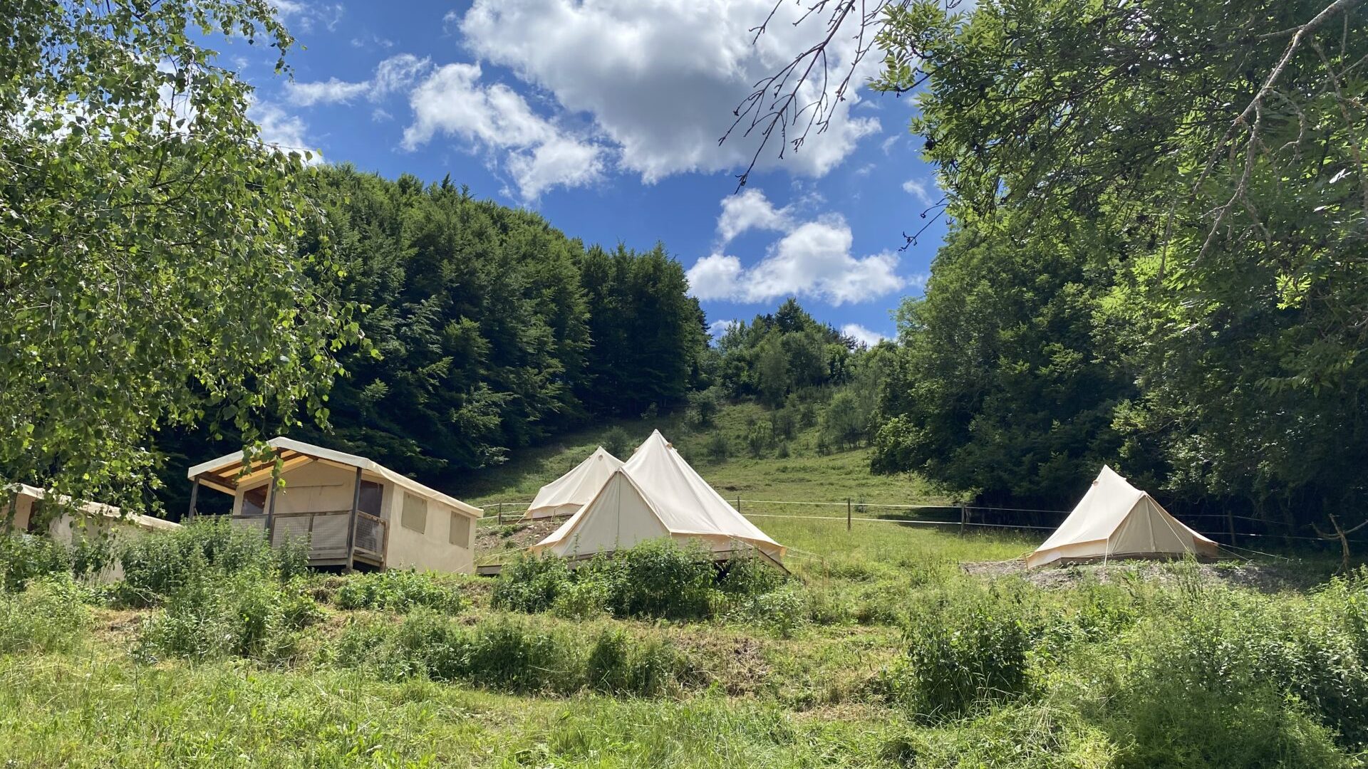 Tis'ânes, Séjours Nature Alpes et Luberon - camp de base tentes lodges (© Tis'Ânes)