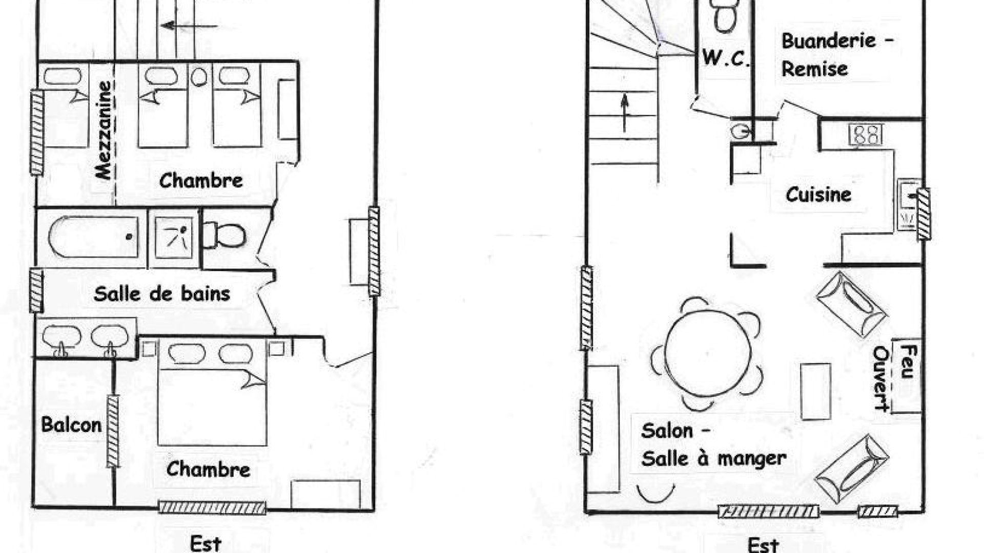 Gîte du Levant - plan (© Charles SPETH)