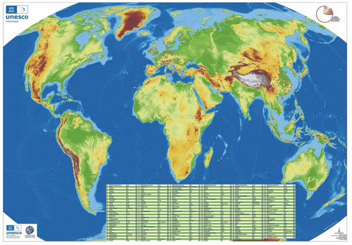 Planisphère le réseau mondial